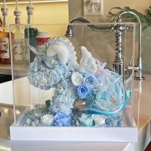 Internet celebrity mermaid, eternal flower unicorn, rose garden gift box, New Year's Valentine's Day gift for girlfriend's birthday