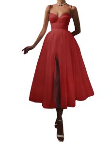 Spring and summer new multi-color camisole mesh dress