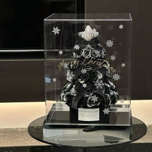 2025 New Valentine's Day Eternal Flower Rose Tower Real Flower Acrylic Ornament New Year's Gift for Girlfriend Birthday Giant Size